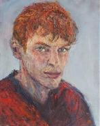 schilderijMooi olieverfschilderij 'Red Ginger Boy', Ophalen of Verzenden