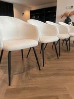 6x Off White Teddy Stoelen van Kwantum – €200 (bespreekbaar), Huis en Inrichting, Stoelen, Ophalen, Gebruikt, Stof