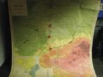 Schoolkaart " oro-hydrografische kaart van Belgie ", Antiek en Kunst, Antiek | Schoolplaten, Ophalen of Verzenden