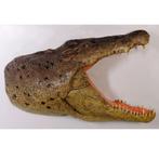 Krokodil voor aan de muur 128 cm - krokodillen decoratie, Ophalen, Nieuw