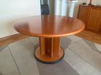Ronde tafel in kerselaar merk Hulsta met verlengstuk, Ophalen, Gebruikt, 100 tot 150 cm, Rond