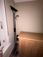 Staande vloerlamp met leeslamp – zwart, Huis en Inrichting, Ophalen, Zo goed als nieuw