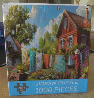 Set van 2 puzzels van 1000 stukken beschikbaar voor biedingen