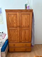 Houten eikenkast, Huis en Inrichting, Kasten | Kleerkasten, Ophalen, Gebruikt, Met hangruimte, Eikenhout