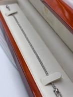 18k wit gouden Tennisarmband 750gestempeld met diamanten, Ophalen, Zo goed als nieuw, Wit