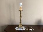 Koperen kandelaar met lamp, Antiek en Kunst, Ophalen, Koper of Brons
