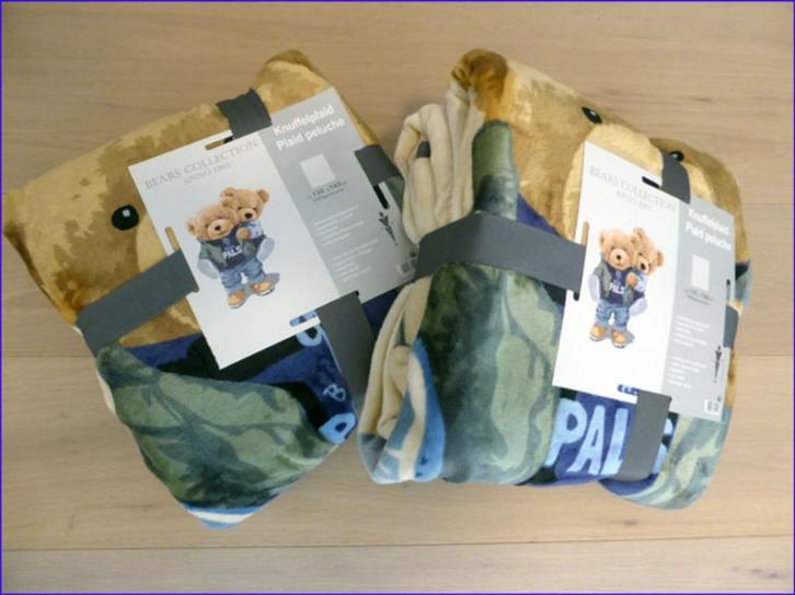 Bears Collection Knuffelplaid (Nieuw), Kinderen en Baby's, Dekens, Slaapzakjes en Inbakerproducten, Nieuw, Deken, Ophalen of Verzenden