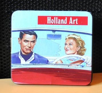 boite en fer tabac cigarettes Holland art  beschikbaar voor biedingen