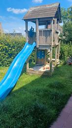 GERESERVEERD Houten speeltuig met glijbaan en zandbak GRATIS, Kinderen en Baby's, Speelgoed | Buiten | Speeltoestellen, Ophalen