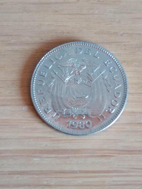 ECUADOR 20 Centavos 1980, Postzegels en Munten, Munten | Amerika, Losse munt, Zuid-Amerika, Ophalen of Verzenden