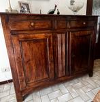 Dresse ancienne 3 tiroirs, cire brune, Antiquités & Art, Enlèvement