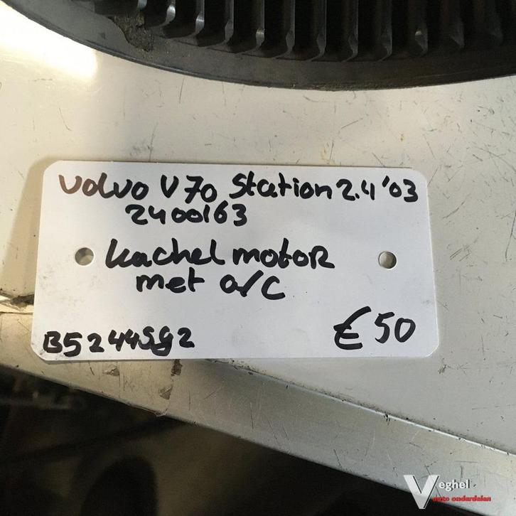 Volvo V70 Station 2.4 2003 Wagennr 2400163  Kachelmotor (air, Autos : Pièces & Accessoires, Climatisation & Chauffage, Utilisé