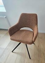 6 eetkamerstoelen met draaisysteem, Ophalen, Bruin, Zo goed als nieuw, Stof