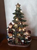 Vintage hars figuur Kerstboom mt figuren en verlichting H51, Ophalen, Zo goed als nieuw