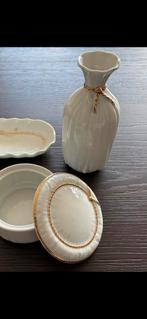 Porseleinen setje, wit met goudkleurig , randje, 7€, Huis en Inrichting, Woonaccessoires | Stolpen, Ophalen