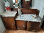 Spotprijs Antieke lavabo, ruime kleerkast en nachtkastje, Ophalen