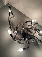 Plafonnier design en métal — éclairage moderne sculptural, Enlèvement, Comme neuf, Métal