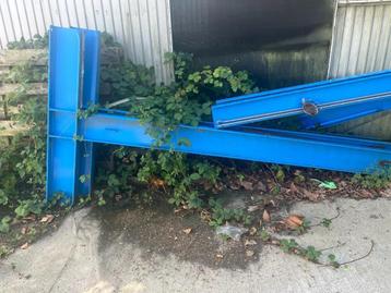 Dubbele draagarmstelling zware staanders blauw 220 x 110 beschikbaar voor biedingen