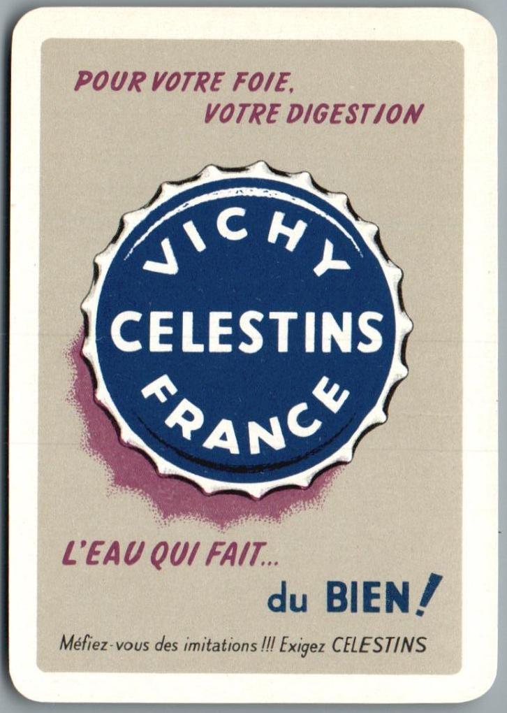 speelkaart - LK13325 - 2x Vichy Celestins, Verzamelen, Speelkaarten, Jokers en Kwartetten, Zo goed als nieuw, Speelkaart(en), Verzenden