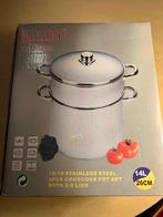 Couscoussier en acier inoxydable, Maison & Meubles, Inox, Comme neuf, Enlèvement, Plaque céramique