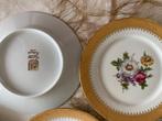 11 assiettes dorées porcelaine Limoges, Antiquités & Art, Antiquités | Porcelaine, Enlèvement