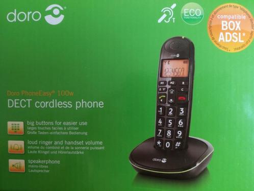 Téléphone senior sans fil avec grand écran DORO, Télécoms, Téléphones fixes | Combinés & sans fil, Comme neuf, 1 combiné, Enlèvement ou Envoi