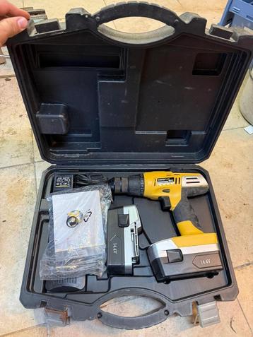 Powerplus 14.4V boormachine in koffer – compleet – TE BIEDEN, Enlèvement, Neuf