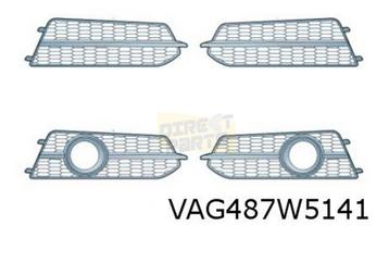 Audi A6 (3/11-5/16) voorbumpergrille Links (+ml) (BMT glansz disponible aux enchères