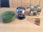 Te koop Fondue Set nieuw + 6 borden, Ophalen of Verzenden, Nieuw, Brander, Fondueset