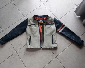 Gilet Harley en cuir véritable pour femme