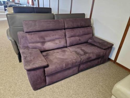 ZETEL MET 2 ELKEKTRISCHE RELAXEN, Huis en Inrichting, Zetels | Voetbanken en poefs, Gebruikt, 75 tot 100 cm, 125 cm of meer, Stof