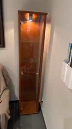 Leuke smalle vitrinekast, Ophalen, Gebruikt, Glas