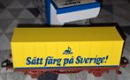 Märklin 4483 containerwagon Alcro "Sätt färg på Sverige!" SJ, Ophalen of Verzenden, Zo goed als nieuw, Wagon, Märklin