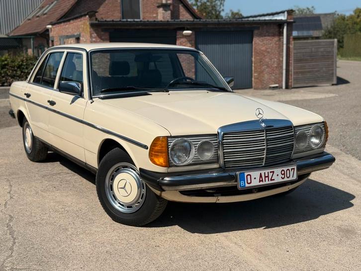 MERCEDES W123 AUTOMAAT DIESEL 240d, Auto's, Oldtimers, Bedrijf, Te koop, Lederen bekleding, Radio, Mercedes-Benz, Diesel, Berline