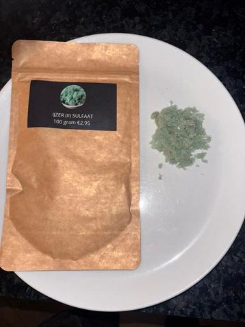 IJzer(II) Sulfaat – 100 gram – €2,95 beschikbaar voor biedingen