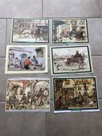 Anton Pieck gladde print tekeningen 6 stuks, Minder dan 50 cm, Print, Minder dan 50 cm, Gebruikt