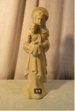 Statue Antique de la Vierge Marie avec Jésus - 32cm, Antiquités & Art, Enlèvement ou Envoi