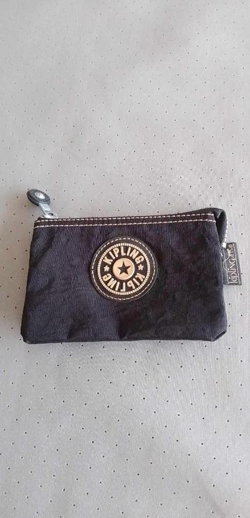 geldbeugel Kipling met 2 ritsen 5 vakken, Handtassen en Accessoires, Portemonnees, Ophalen of Verzenden, Zo goed als nieuw, Zwart