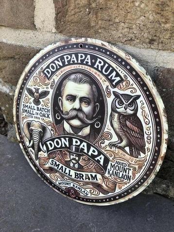 DON PAPA Rum - Plaatmetalen plaat  beschikbaar voor biedingen