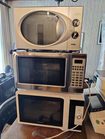3 (combi) microgolfovens - zgan, Elektronische apparatuur, Ophalen, Oven, Zo goed als nieuw, Draaiplateau