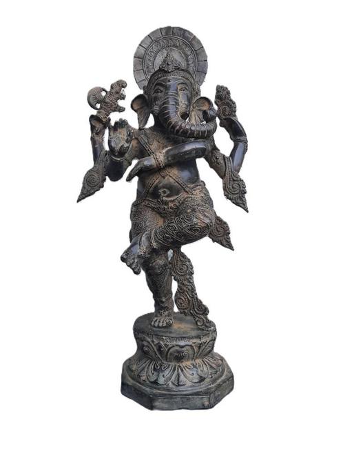 Bronzen beeld van Ganesh/Ganapati/Azië/India/56 cm, Antiek en Kunst, Kunst | Niet-Westerse kunst, Ophalen of Verzenden