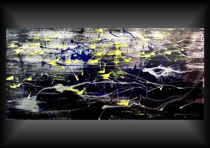 " Darx " is een Acrylschilderij van R.Prein, Antiek en Kunst, Kunst | Schilderijen | Abstract, Ophalen of Verzenden