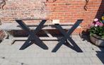 Zwarte metalen kruispoten ( 2 stuks ), Doe-het-zelf en Bouw, Metalen, Ophalen