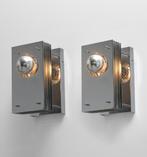 Paar chromen schansen Max Sauze/jaar 70, Antiek en Kunst, Ophalen of Verzenden