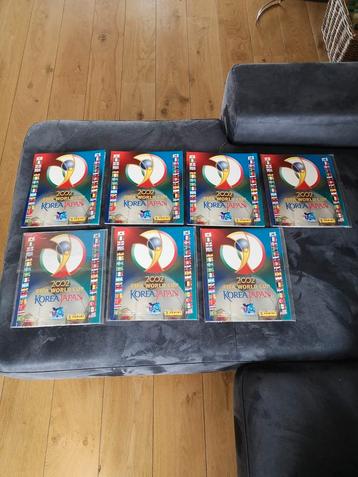 lot de 7 albums panini vides fifa world cup 2002 Korea Japan