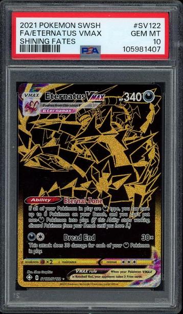 Eternatus VMAX PSA 10 - SV122/SV122 - Shining Fates 2021 beschikbaar voor biedingen