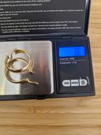 18k gouden oorringen, Handtassen en Accessoires, Kettingen, Ophalen of Verzenden, Zo goed als nieuw, Goud, Goud