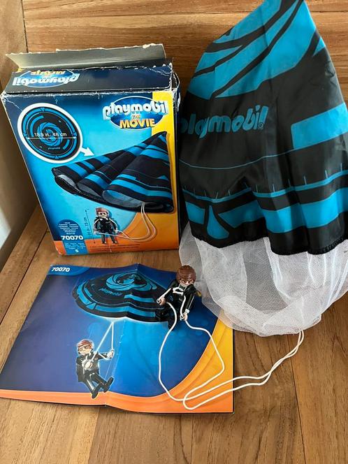 Playmobil movie 70070, parachutespringer, Kinderen en Baby's, Speelgoed | Playmobil, Zo goed als nieuw, Complete set, Ophalen of Verzenden
