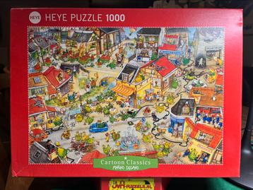 Heye Puzzel Dragontown 1000 stukjes Marino Degano, Enlèvement, 500 à 1500 pièces, Puzzle
