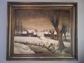 Mooi schilderij met mooi kader!  beschikbaar voor biedingen